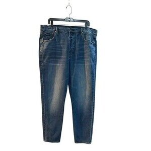 American Eagle Womens Jease Size 18 Tall Blue Denim 5 Button Front Closure